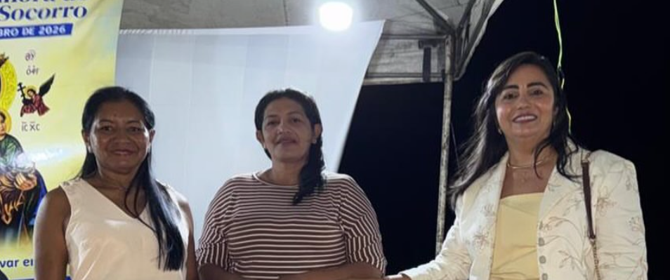 Vereadoras representam a Câmara Municipal de Campo Largo do Piauí no Tríduo de Nossa Senhora do Perpétuo Socorro